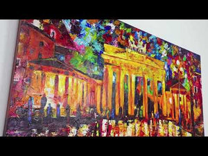 Håndmalede akryl billeder på lærred "Brandenburger Tor"