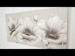Håndmalet acrylmaleri „Blomster II“ | Elegant blomster vægkunst på lærred