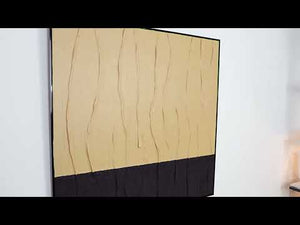 Indrammet lærredsmaleri "Fløjl" 100x100cm