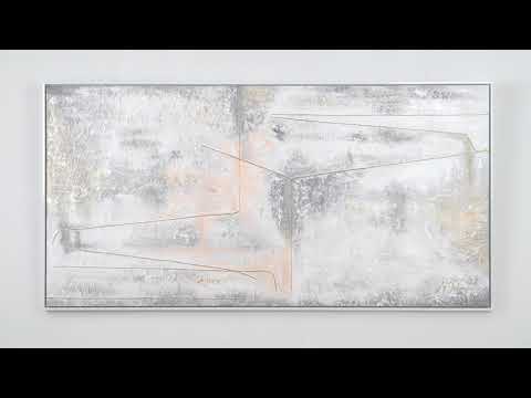 Håndmalede akrylmalerier på lærred "Gyldne Sløjfe"