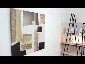 Håndmalede billeder på lærred til stuen "Karakter" 100x100cm