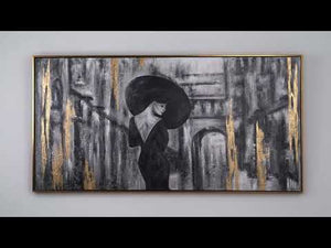 Håndmalede moderne akryl billeder "Filmstrimmel"