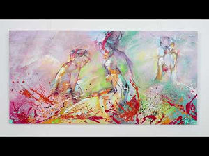Moderne akrylmaleri "Hed Sommer"