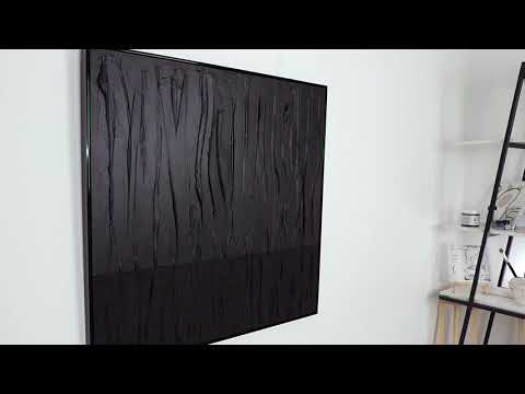 Akrylmaleri håndmalet, vægdekoration hjem "Sort Fløjl" 90x90 cm