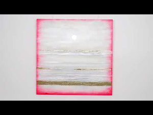 Minimalistisk kunst akrylmaleri "Drøm" 100x100cm