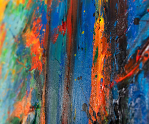 Strukturierte Oberfläche Acrylmalerei handgemalt Detail